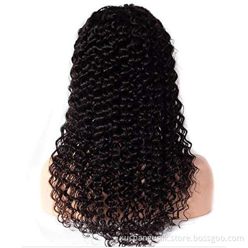 Uniky 100% virgin brazilian 150 180 density HD lace front wigs highlight long deep wave human hair wigs for black women